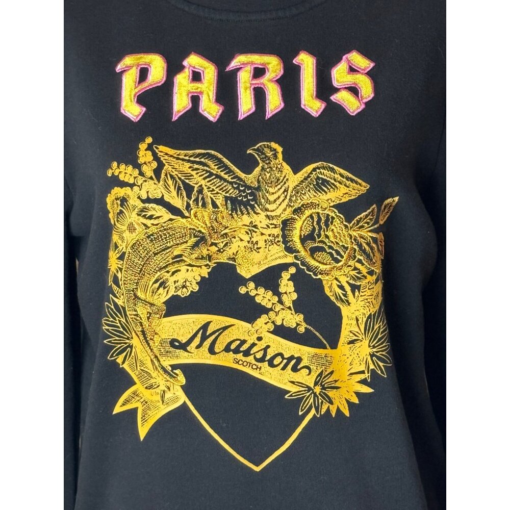Scotch & Soda Black and Gold Sweatshirt - Picture 9 of 14